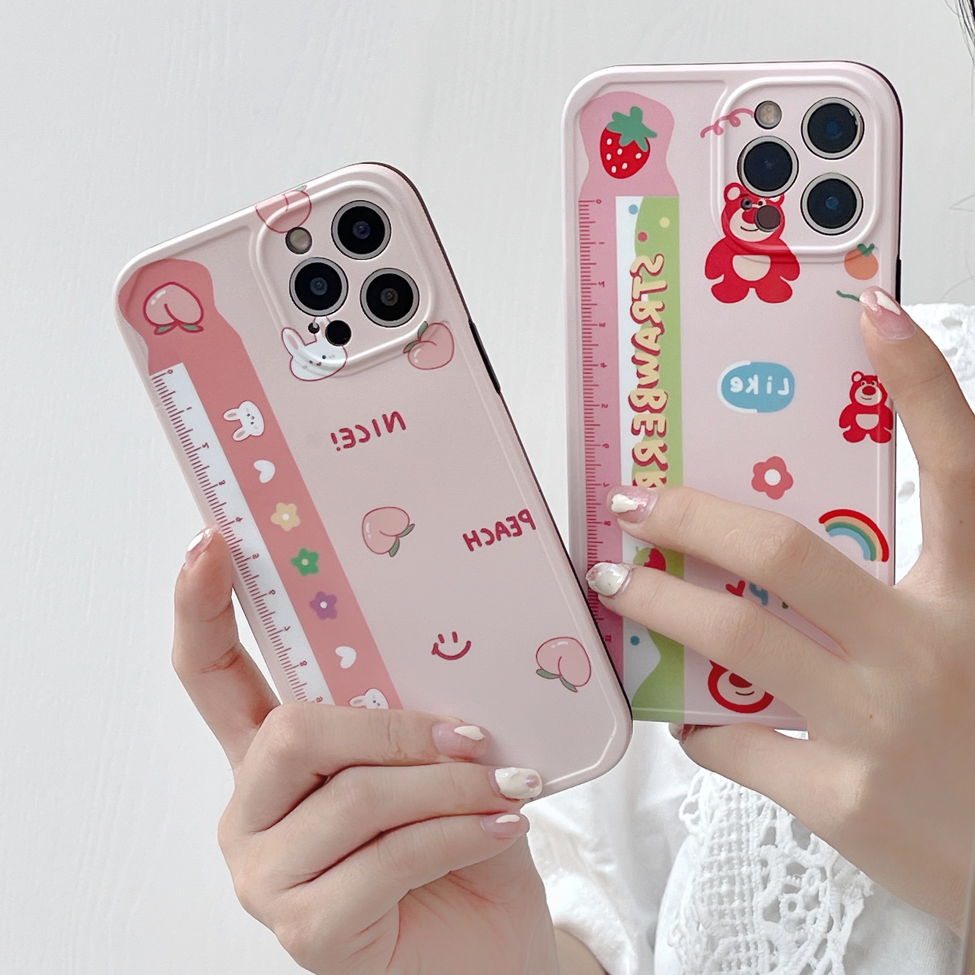 韩风创意刻度尺适用11/12promax苹果xs/xsmax/xr手机壳78plus