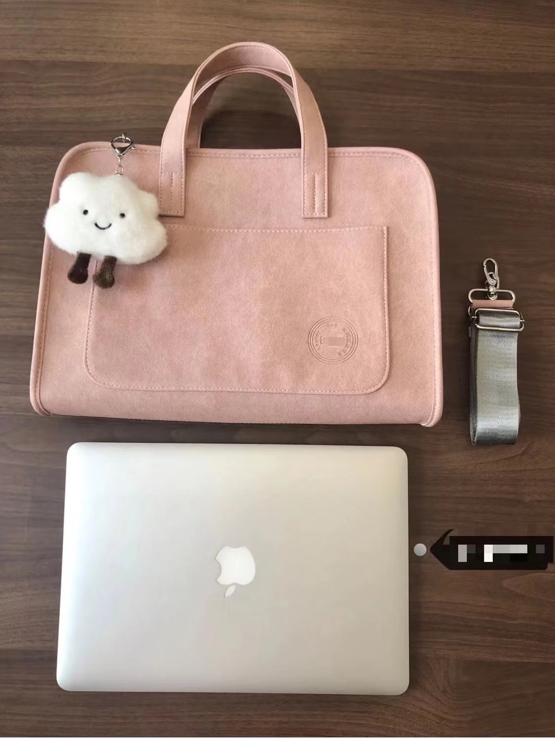 好看的电脑包防摔防震加厚手提单肩斜挎适用于苹果笔记本简约辰服