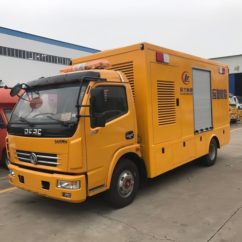 五十铃双排户外移动发电车 工程保障车 户外照明车公路抢险照明车