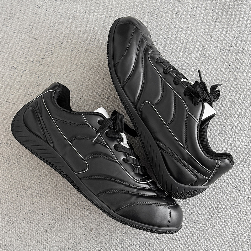 小众复古运动足球德训鞋男通勤皮鞋薄底德比美式板鞋阿甘鞋潮SC16