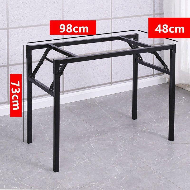 Thickened Portable Desk Shelf Folding Table Leg Bracket Dining Table Leg Double-Layer Desk Rack Office Table Stand Conference Table Shelf