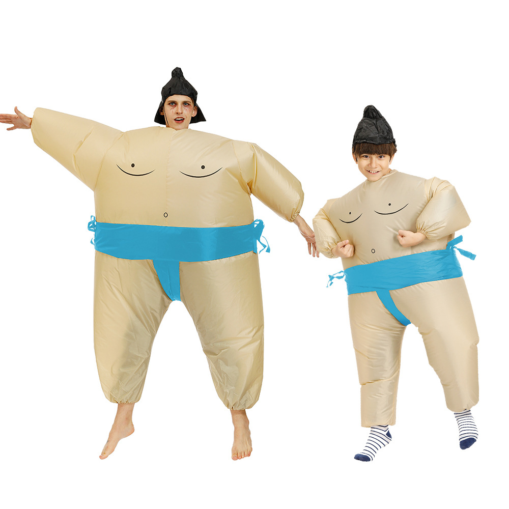 跨境日本大胖子摔跤手充气服万圣节日搞怪舞台表演服cosplay道具