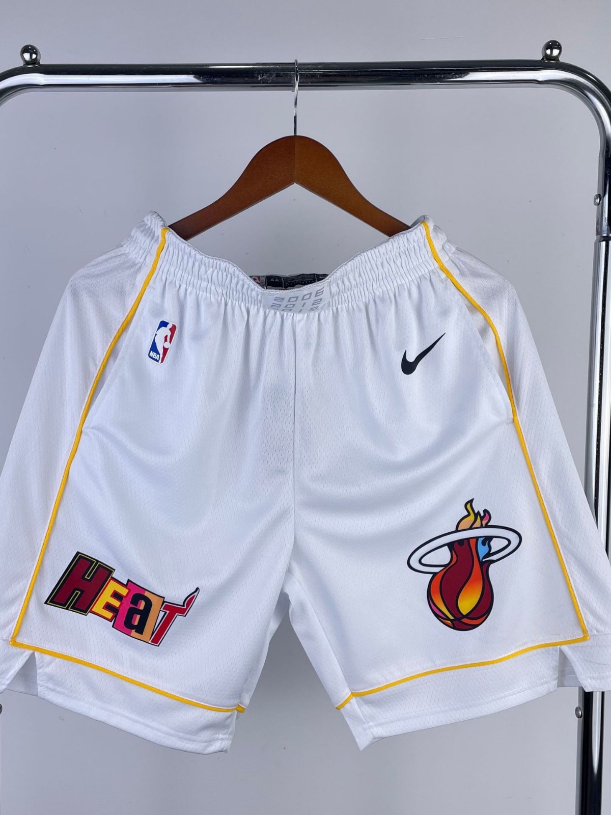 23赛季热火队城市版nba短裤透气速干篮球裤运动休闲五分裤男夏季