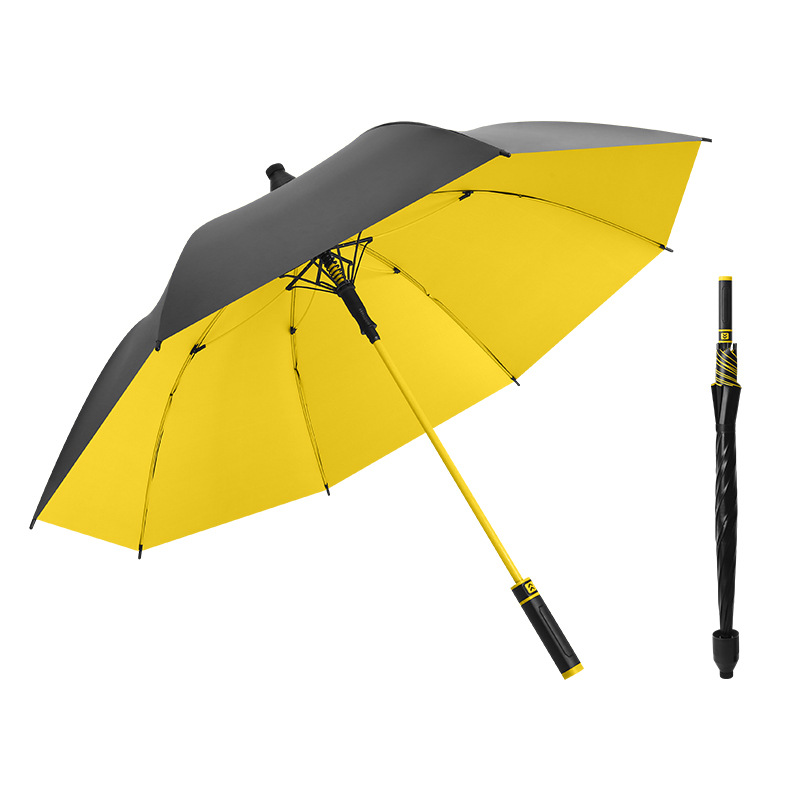 8K Straight Pole Advertising Umbrella Printed Logo Full Fiber Long Handle Umbrella Customized Car Logo Business Golf Gift Umbrella