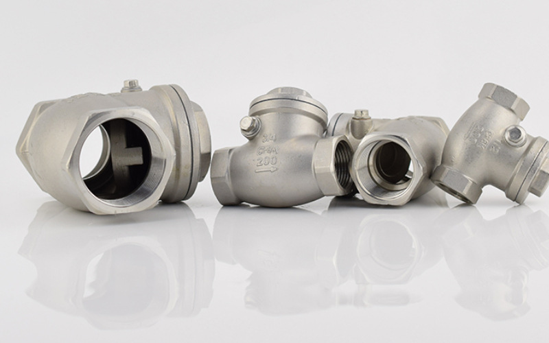 304不锈钢丝口止回阀 丝扣卧式止回阀 h14w-16p不锈钢止回阀