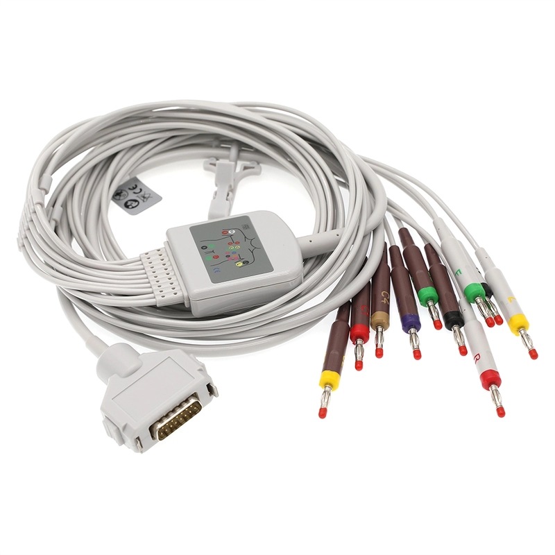 适用福田fukudafcp7101fcp2155cp204jc心电图机导联线电缆