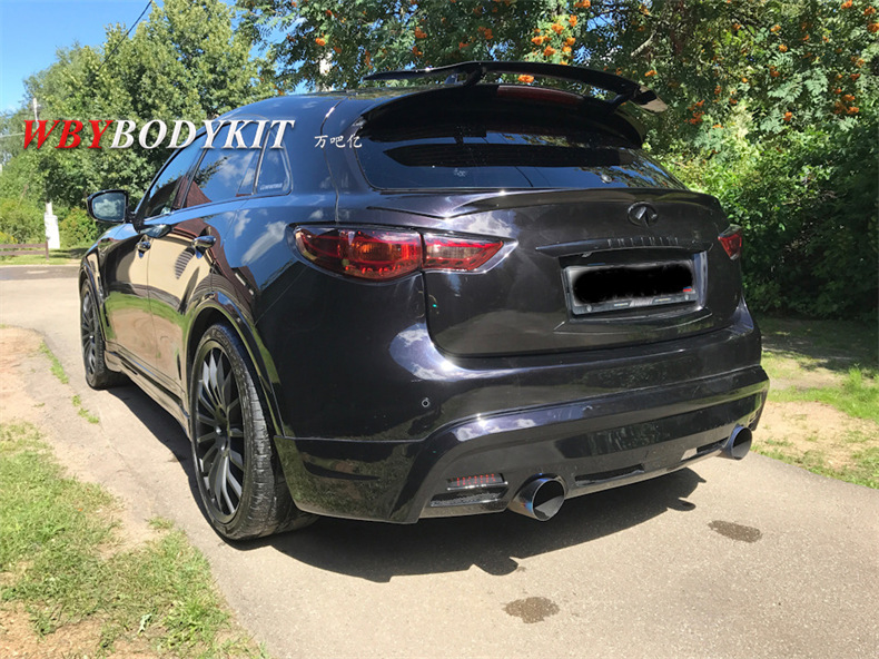 适用于英菲尼迪qx70改装mzspeed大小包围fx35前后唇中网侧裙尾翼