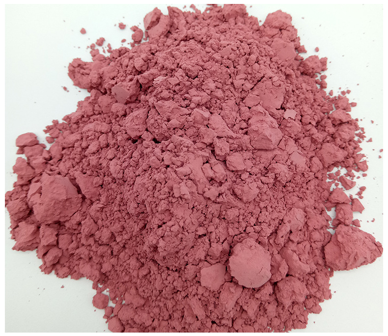 潮伟釉用色料325目厂家直供sn-cr-ca-si牛皮纸袋装桃红陶瓷颜料