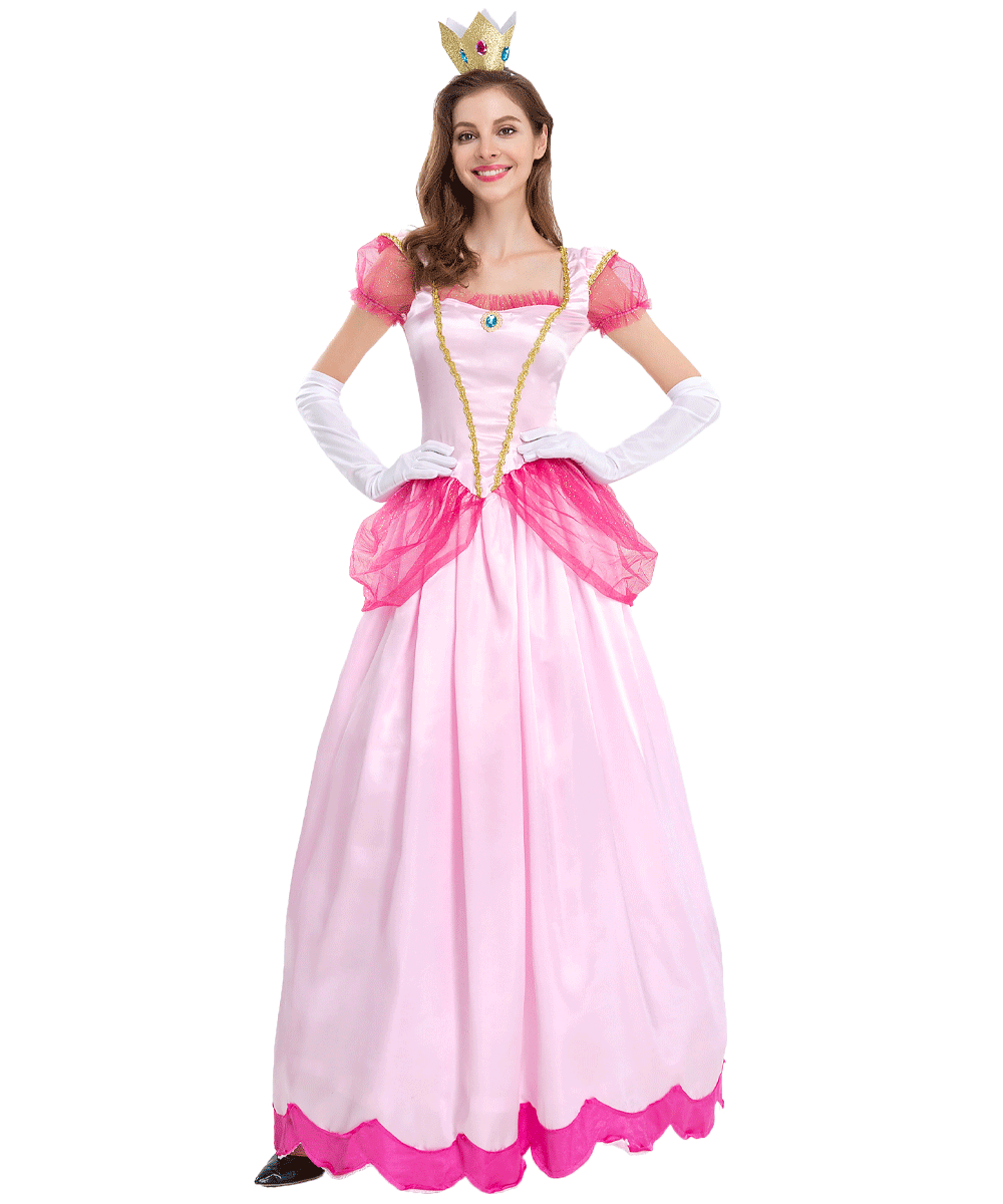 新款万圣节服装超级玛丽碧琪公主cosplay演出服城堡女王连衣裙装