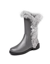 直销2019年冬季新品外贸休闲低跟女鞋40-48大码保暖中筒地雪地靴
