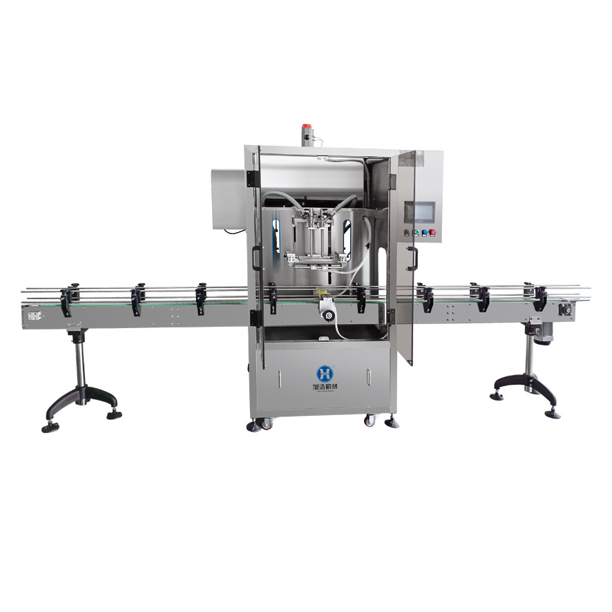 2头伺服下潜式灌装机全自动液体活塞定量灌装酸梅汤饮料灌装设备