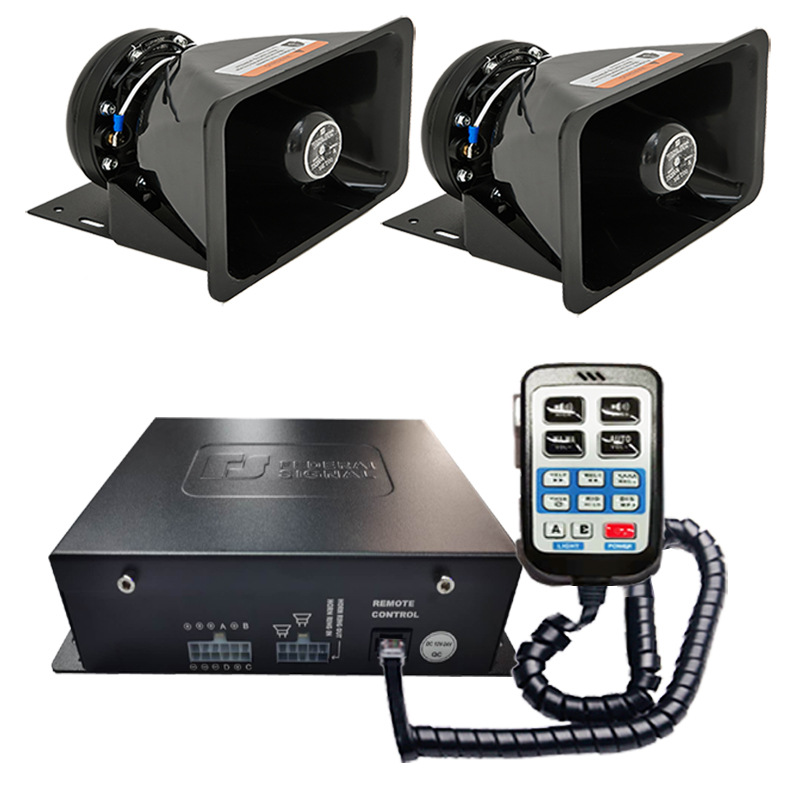 源头工厂:汽车工程车警报器车载喊话器多音汽笛警笛喇叭sa9400g2