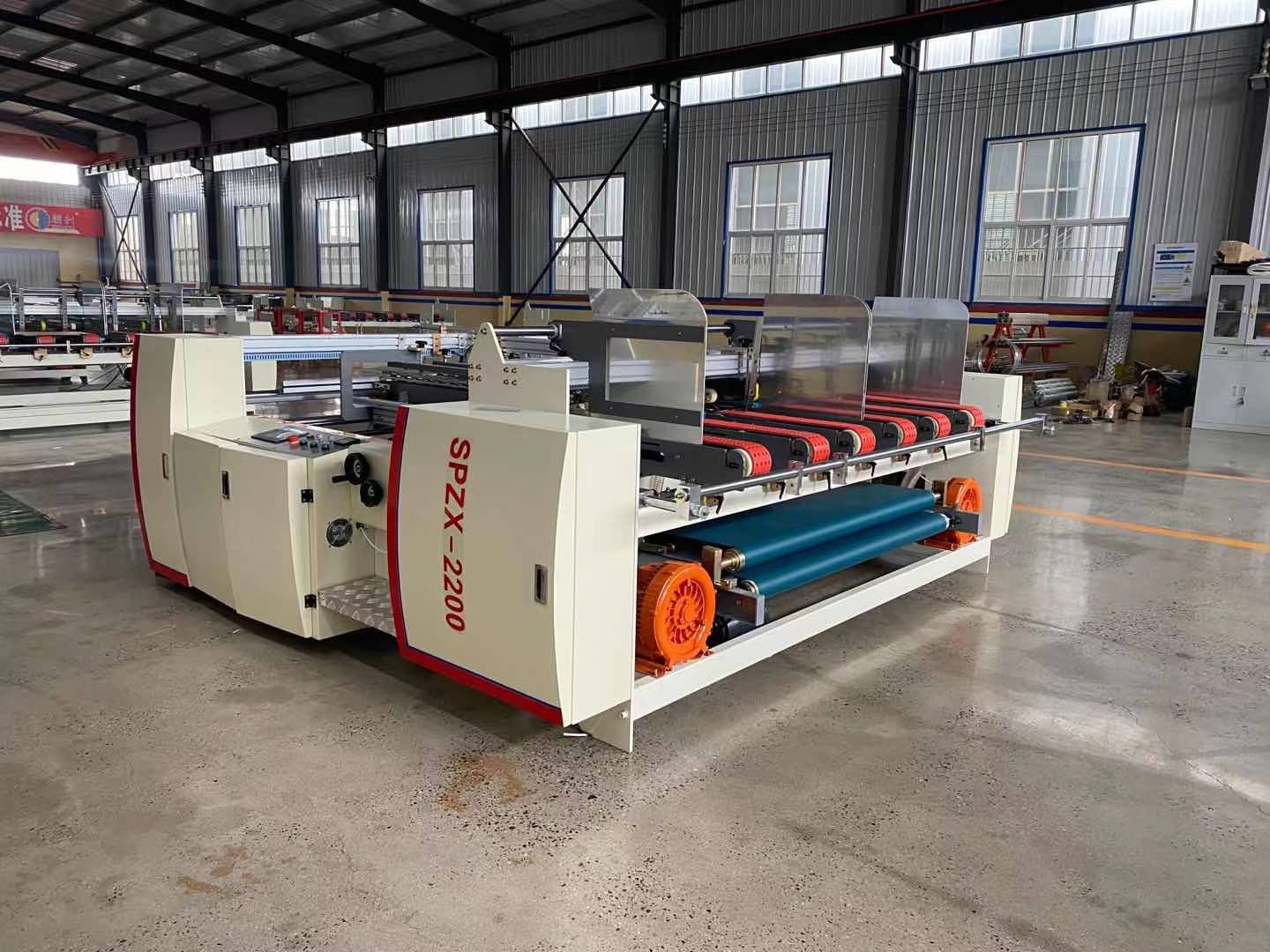 高速半自动双片糊箱机产品简介high speed semi automatic pasting