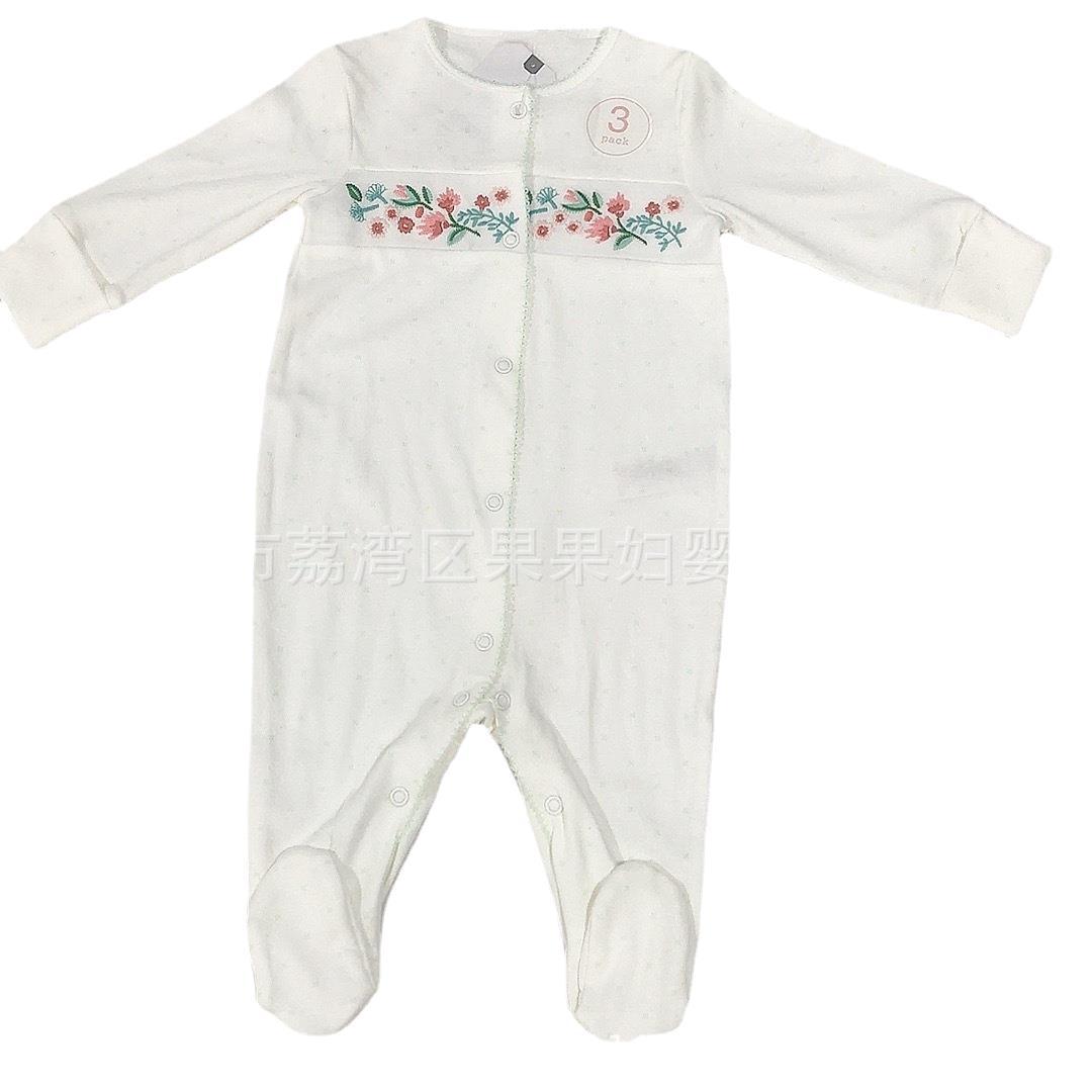 Foreign Trade Original Baby Jumpsuit Cotton Children Baby Jumpsuit Outwear Long Climbing Snap Button Four Seasons Baby Clothes