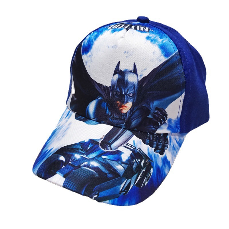 Cross-Border Spider-Man Children Baseball Cap Ice Princess Cartoon Peaked Cap Children Anime Superman Sun Protection Sun Hat