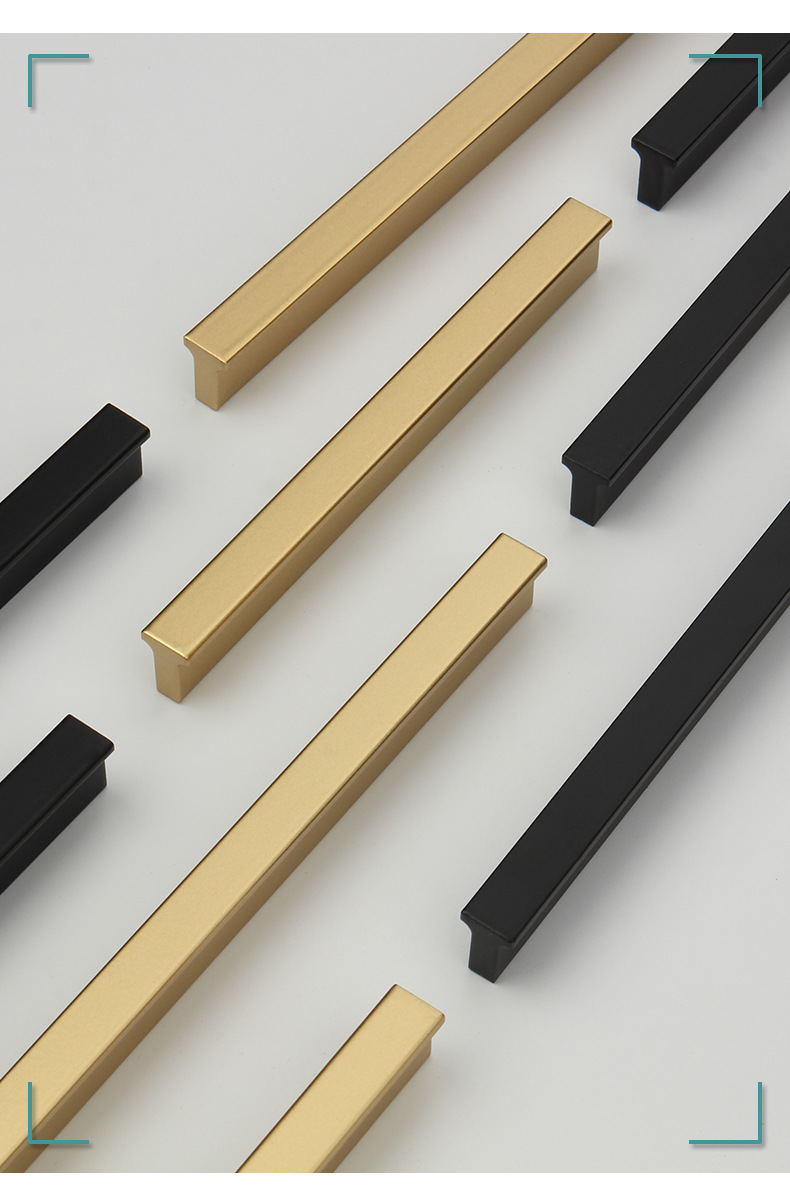 厂家直销衣柜门拉手加长1米条形橱柜酒柜抽屉门把手黑色现代简约