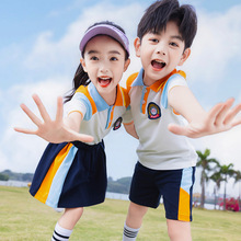 儿童校服小学生班服夏季运动套装学院风幼儿园园服夏装短袖毕业照