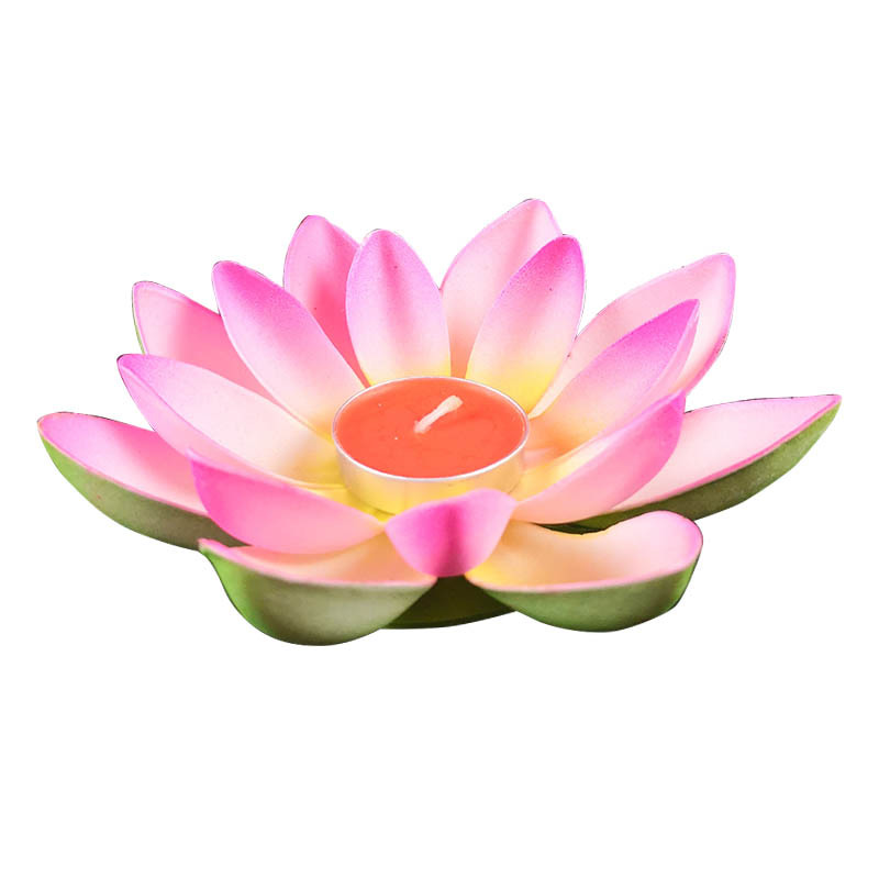 许愿莲花灯蜡烛荷花灯水灯中元节中秋节祈福灯12cm至28cm工厂现货