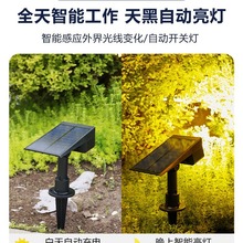 太阳能照树灯户外庭院灯花园布置景观射灯防水室外草坪照明地插灯