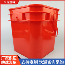 塑料桶厂家批发5升塑料方桶洗衣粉皂粉爆炸盐桶食品级猫砂狗粮桶