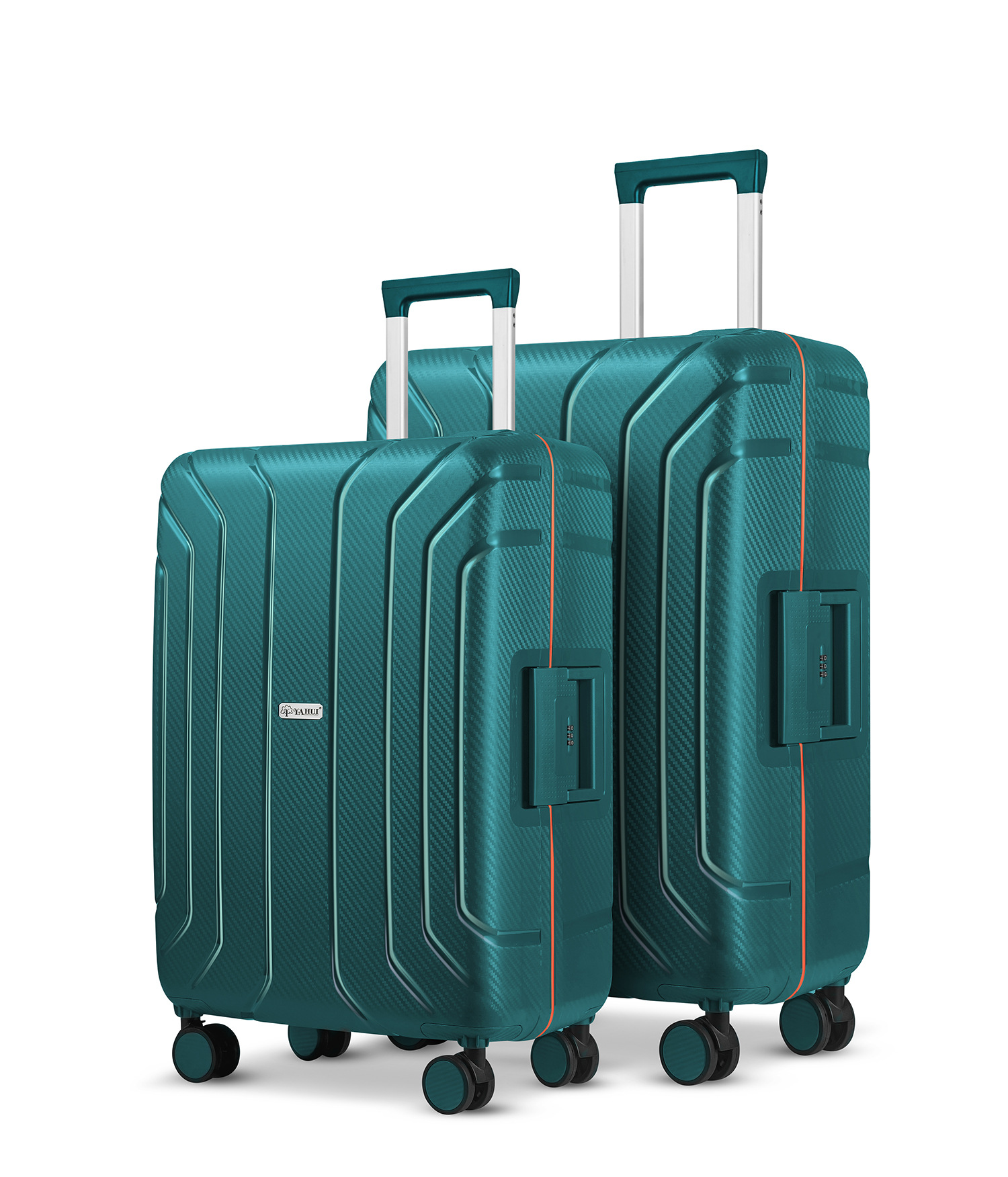 2020新款pp拉杆箱万向轮旅行箱防水耐摔行李箱tsa海关扣锁登机箱