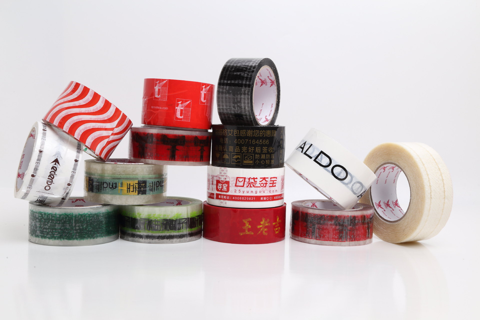 定制logo透明封箱胶带快递警示语打包定做胶布批发