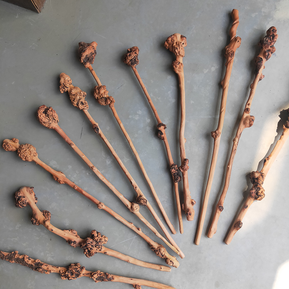 黑果木树瘤拐杖云南敲背棒树瘤把玩疙瘩手把老式复古影视城道具