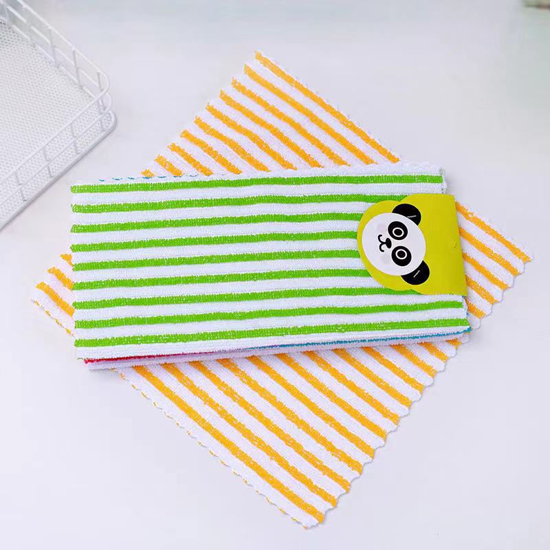 Factory Customized Absorbent Cloth Dish Towel Wholesale Household Kitchen Oilproof Dishcloth Thick Cutlery Cleaning Towel