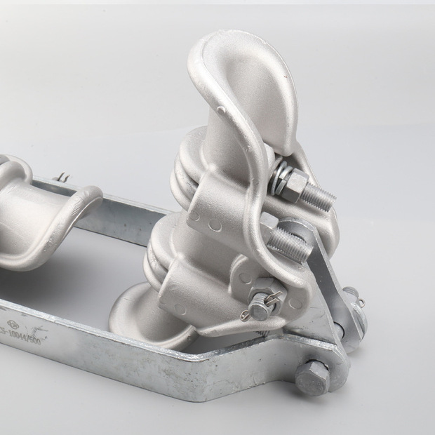 上元批发定做 铝合金双导线悬垂跳线线夹电力金具电缆线固定夹