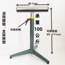 无动力滚筒输送架支架木工接料送料架 斜切据电锯刨床支撑架托辊