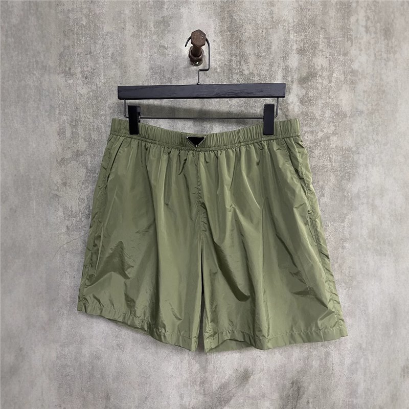 南油高品质P家25s经典钢三角形尼龙面料沙滩通勤休闲短裤男女款