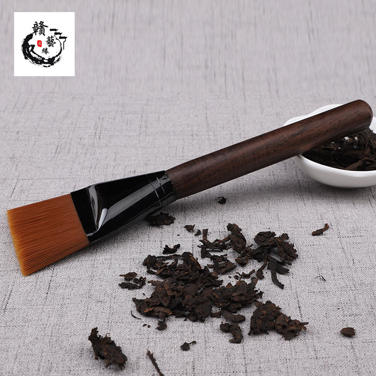 factory direct supply wide version large electric wooden brush tea tray brush cleaning brush tea brush sweep teapot cleaning pen pot maintenance pen