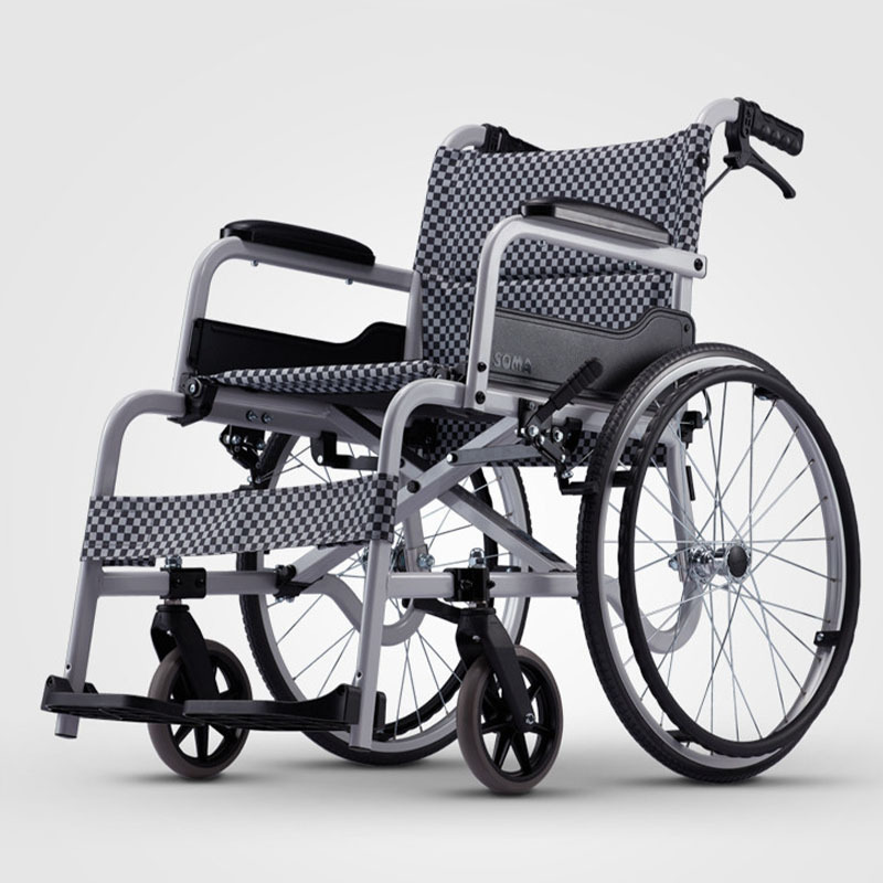 康扬轮椅折叠轻便小超轻便铝镁合金老人老年家用手推代步车soma