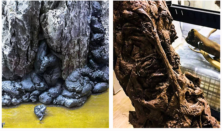 发泡胶造景水族泡沫胶鱼缸水陆缸雨林缸粘青龙石头沉木黑色骨架胶