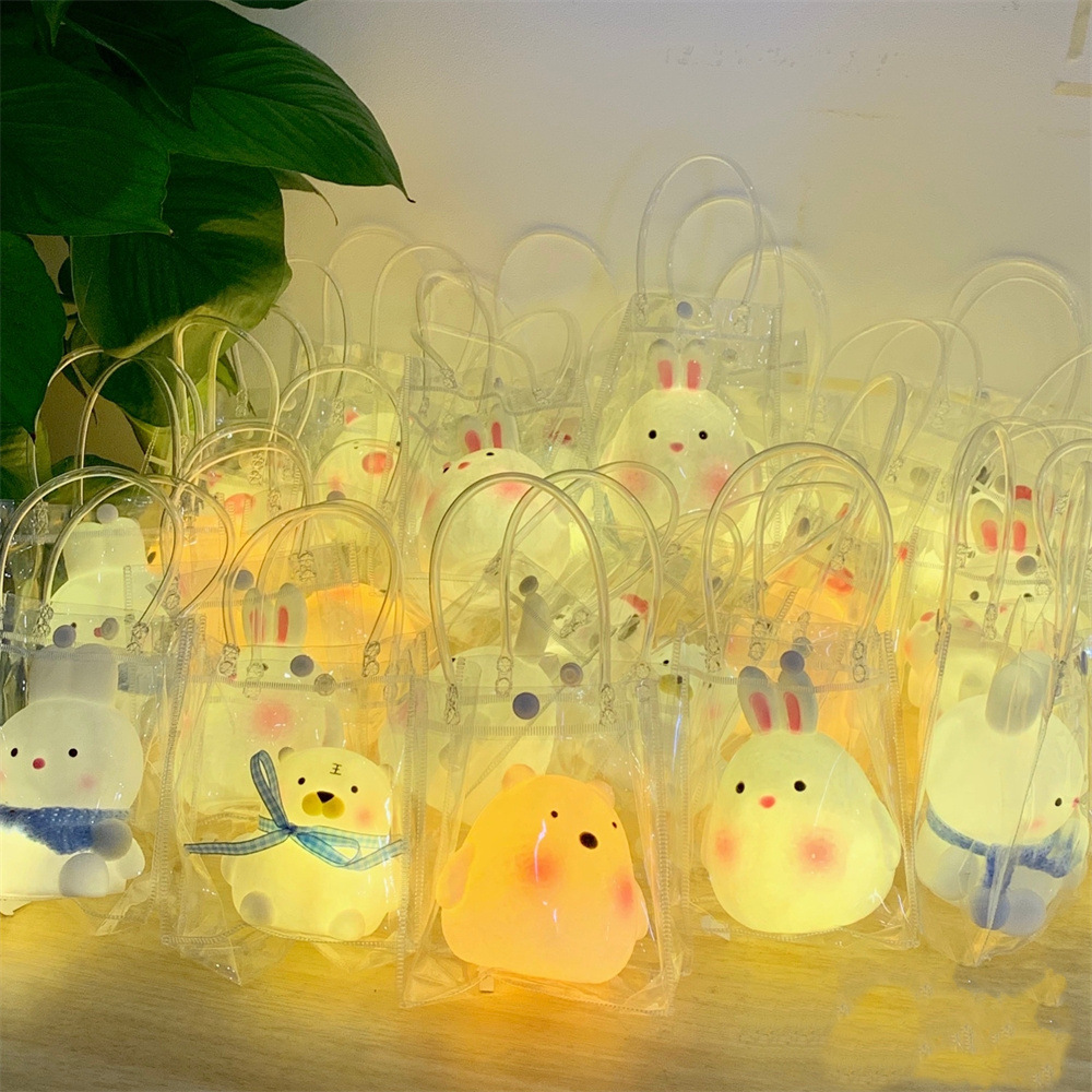 Cartoon Luminous Toys Wholesale Night Market Stall Internet Celebrity Led Small Night Lamp Birthday Gift Children‘s Toys