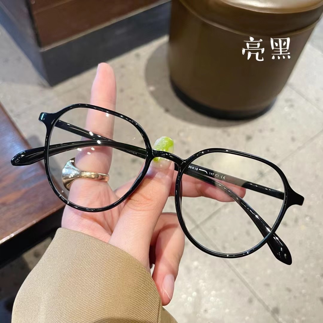 近视眼镜框女大脸显瘦轻圆形眼睛有度数素颜小红书网红新款架男