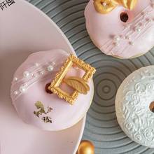甜甜圈仿真食物拍摄道具金粉婚庆婚礼假蛋糕面包玩具模型橱窗装饰