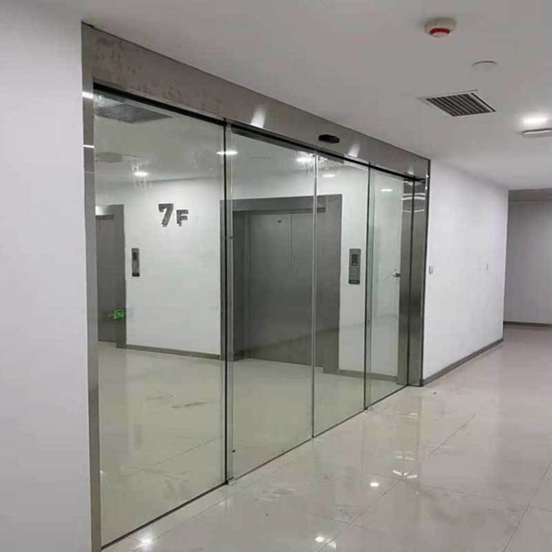铝合金型材电动门玻璃感应门自动平移门别墅感应门办公自动门