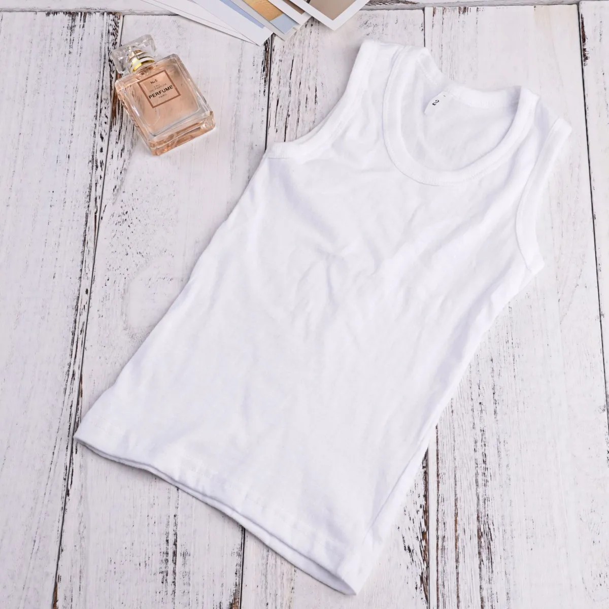 儿童纯棉纯白色汗 背心 新款 2到10周岁背心批发