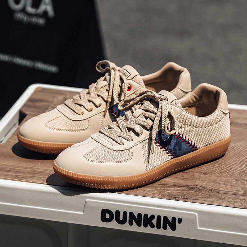 复古男鞋秋季泉州运动鞋男学生休闲鞋新款德训鞋男aj鞋子男潮