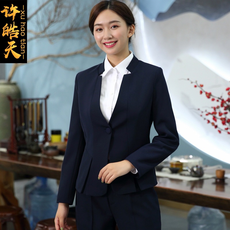 酒店餐饮工装女秋装大堂经理工作服高端显瘦气质职业西装饭店主管