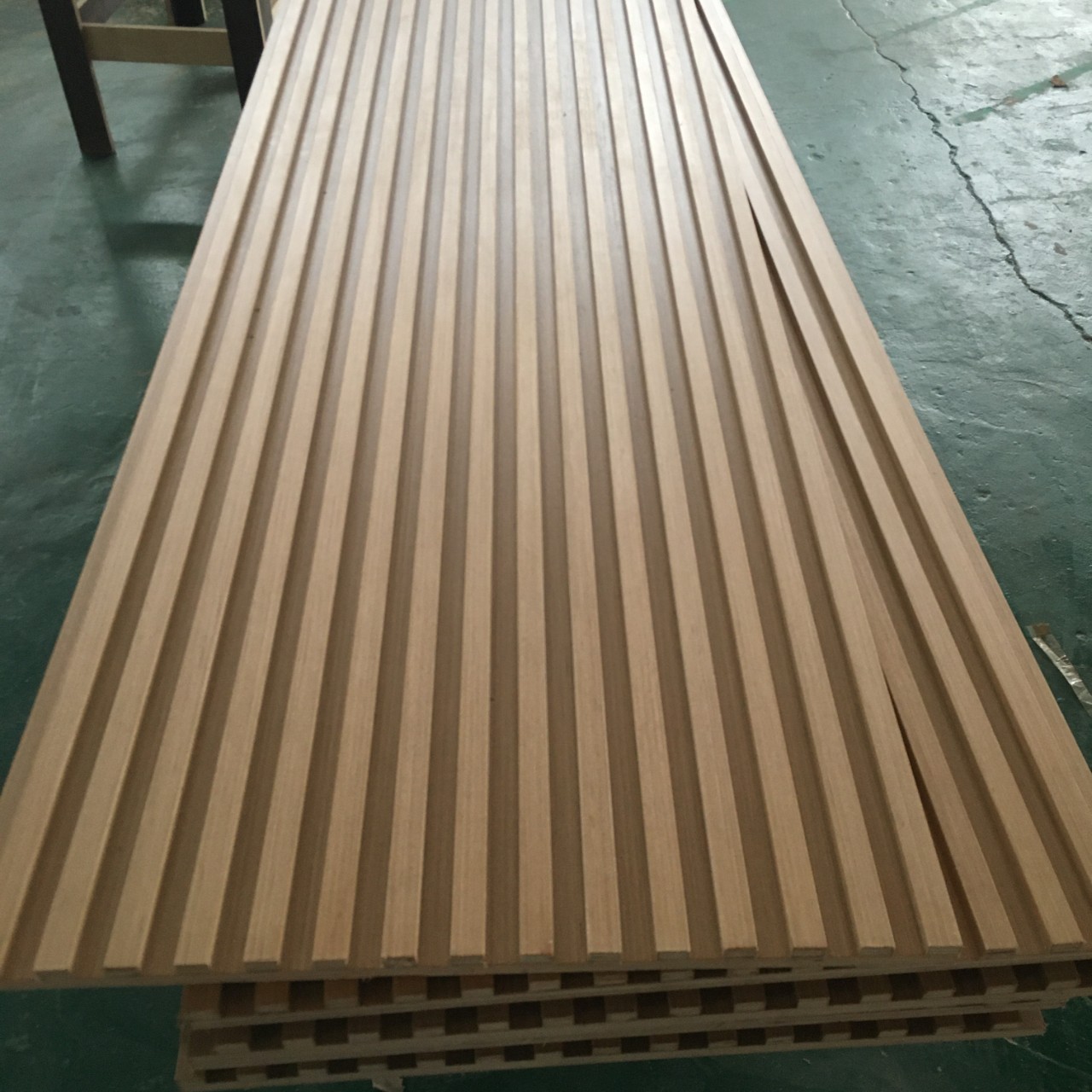 木皮格栅板 木皮造型板科定木饰面同款配套背景格栅板别墅豪宅用