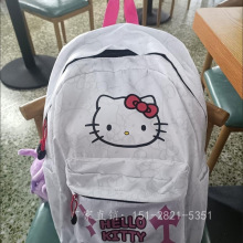 Hellokitty双肩包新款可爱小众背包高中学生印花书包大容量ins风