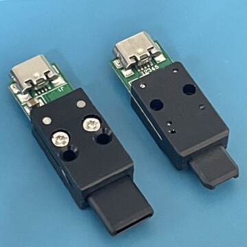 测试转接头 全塑micro公头转micro母座 无挡板 安卓usb测试架插头