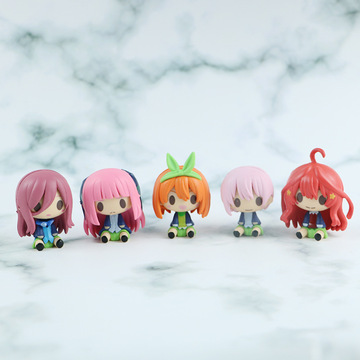 五等分花嫁手办动漫周边q版五等分新娘公仔二次元手办扭蛋机盲盒