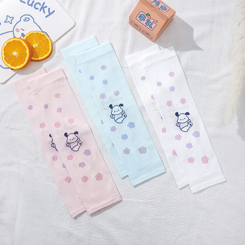 New Summer Children's Cartoon Mosquito Repellent Ice Sleeve Boys and Girls Riding Sun Protection Oversleeves Baby UV Protection Oversleeve