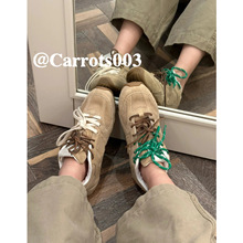 【Carrots】24ss新品 / 联名款 / 美拉德德训鞋 复古做旧运动鞋女