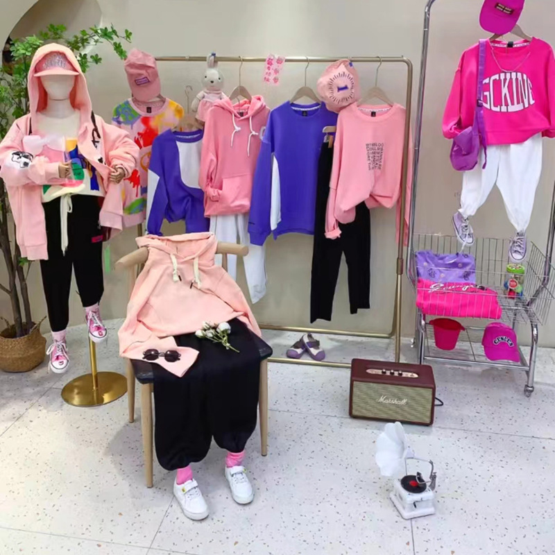 湖州织里童装 两个小朋友童装春款 童装批发市场 童装尾货货源