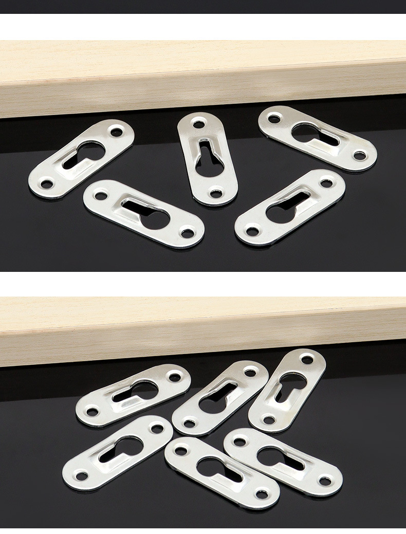 相框配件加厚挂扣镜框十字绣装裱五金挂钩铁吊片背板暗挂玻璃画挂