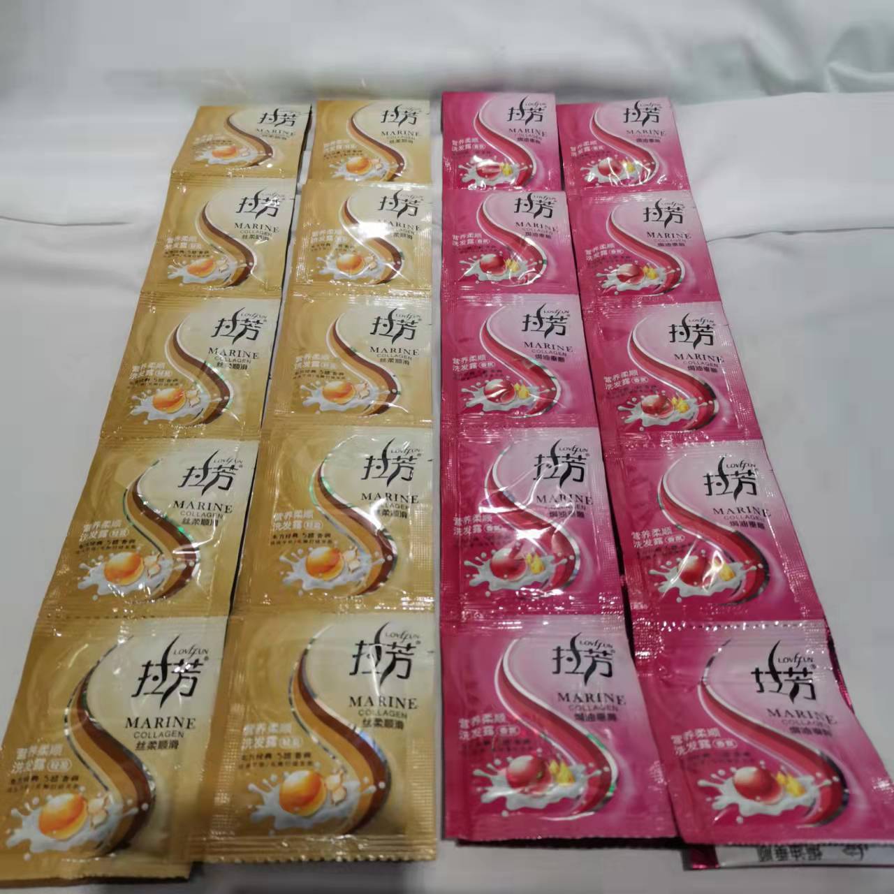 拉芳8ml袋装洗发水 宾馆 酒店浴池一次性用品整箱480包小包洗发水